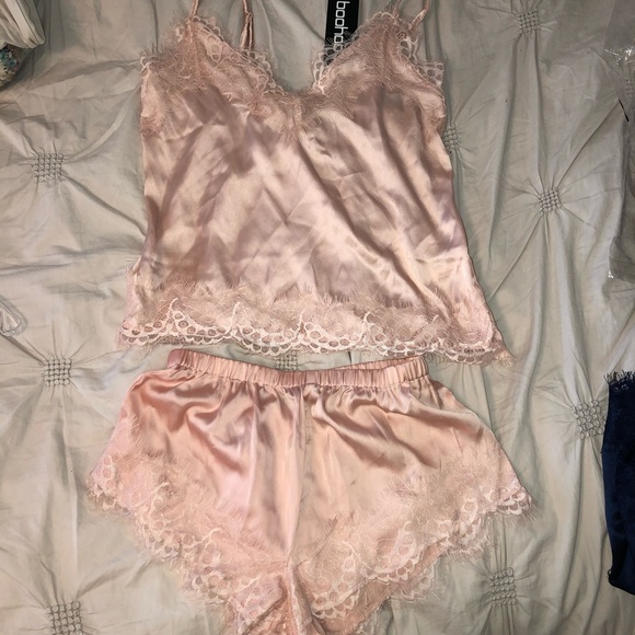 3 Sets BooHoo Eyelash Lace Trim Cami & Short Sz 6 - Picture 10 of 12